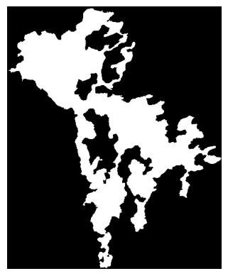 Example of a sparse image with small area ratio