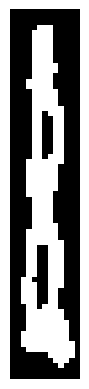 Example of a thin region with a large area ration
